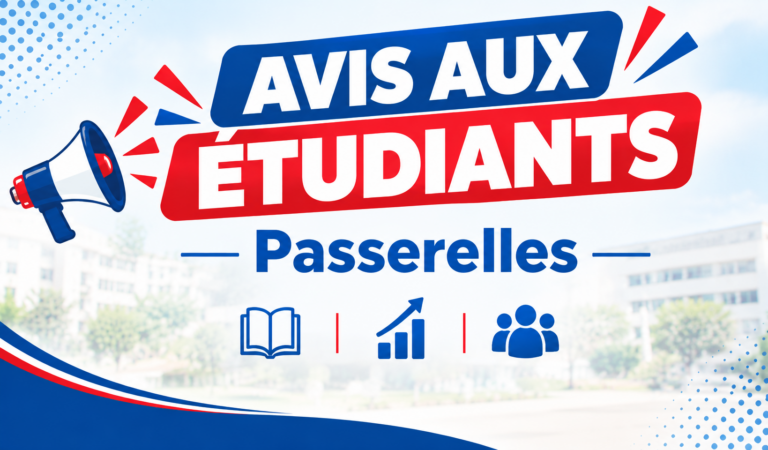AVIS AUX ÉTUDIANTS – Passerelles